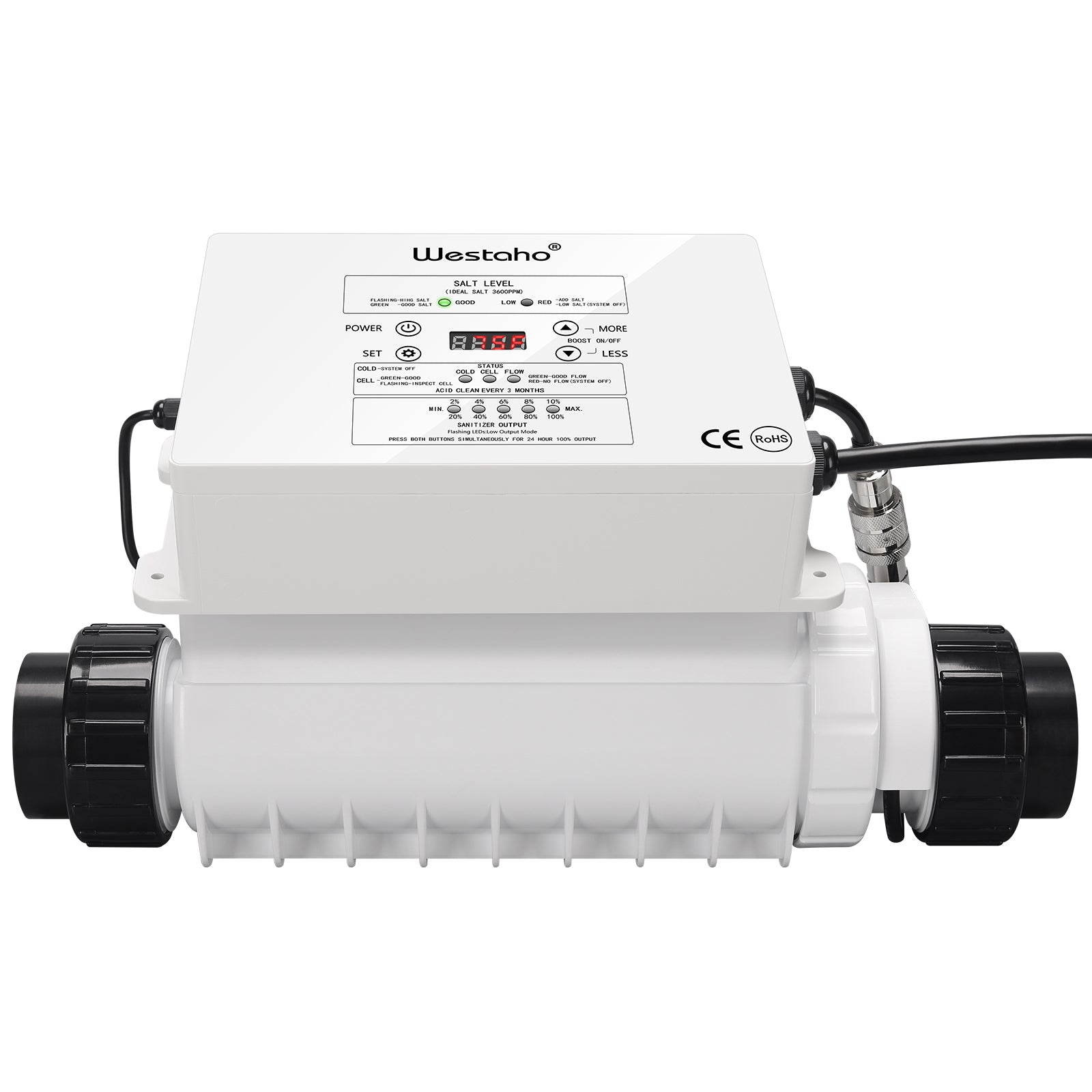 Westaho Salt Chlorine Generator for Inground Pools, 40,000 Gallons